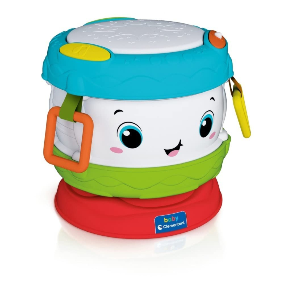 Clementoni Baby Drum – Tamburo Interattivo con Luci e Melodie