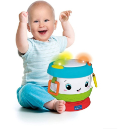 Clementoni Baby Drum – Tamburo Interattivo con Luci e Melodie