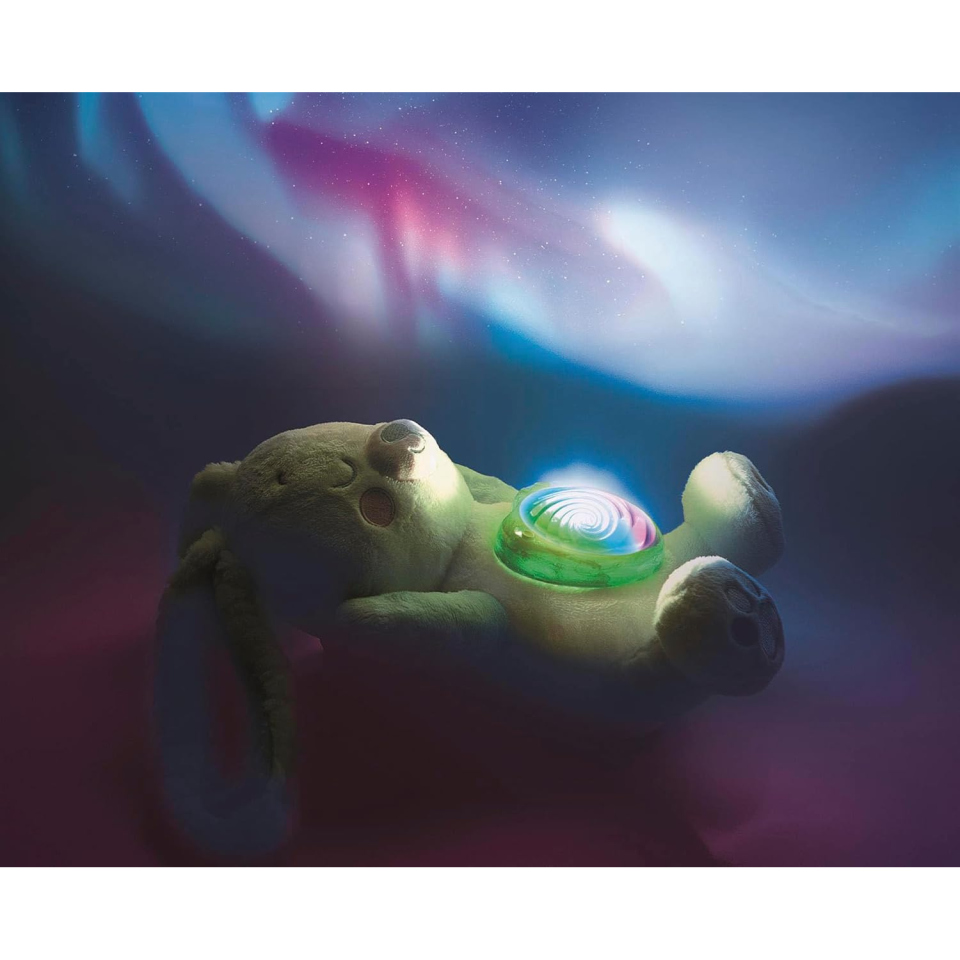 Clementoni Baby Fiocco – Peluche Proiettore Aurora Boreale per Neonati