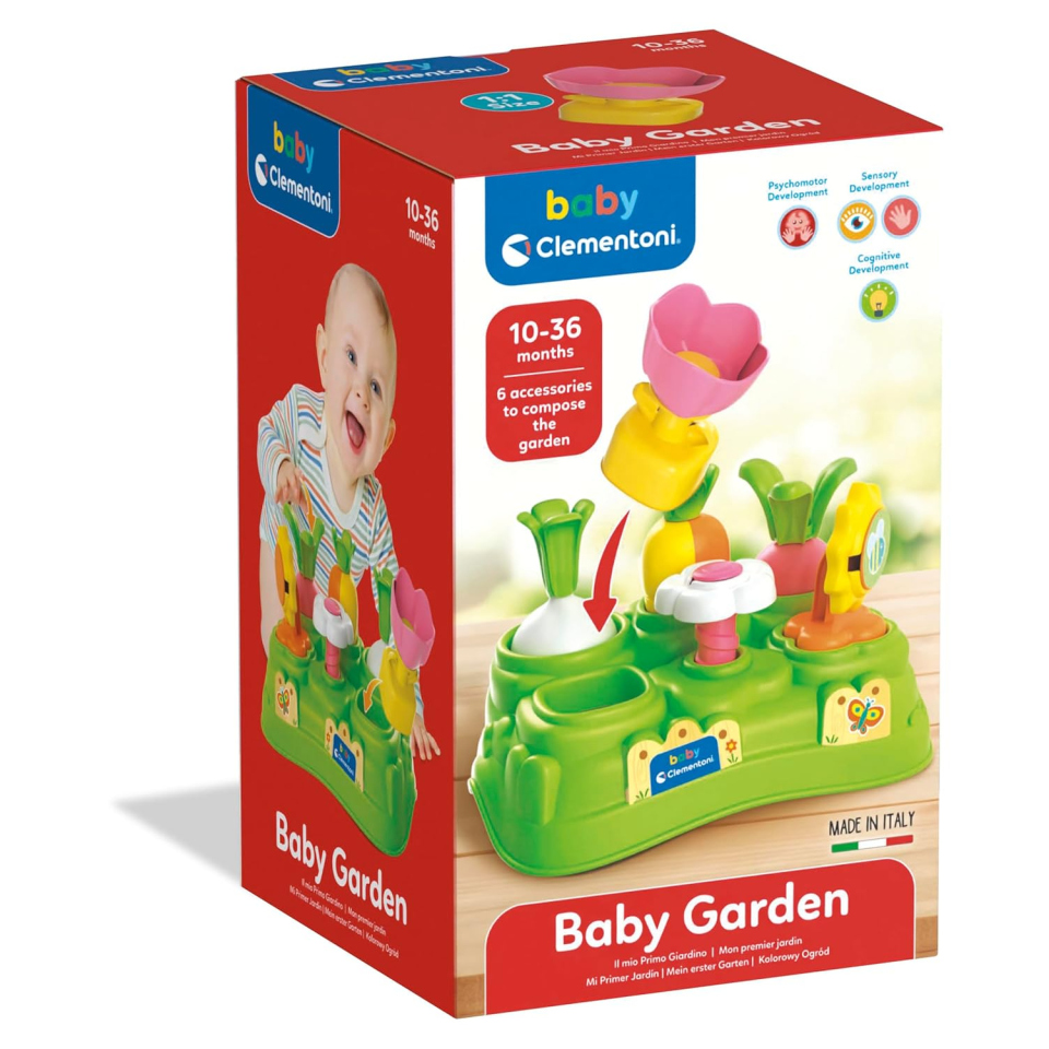 Clementoni Baby Garden – Gioco Educativo Orto e Fiori 10-36 Mesi