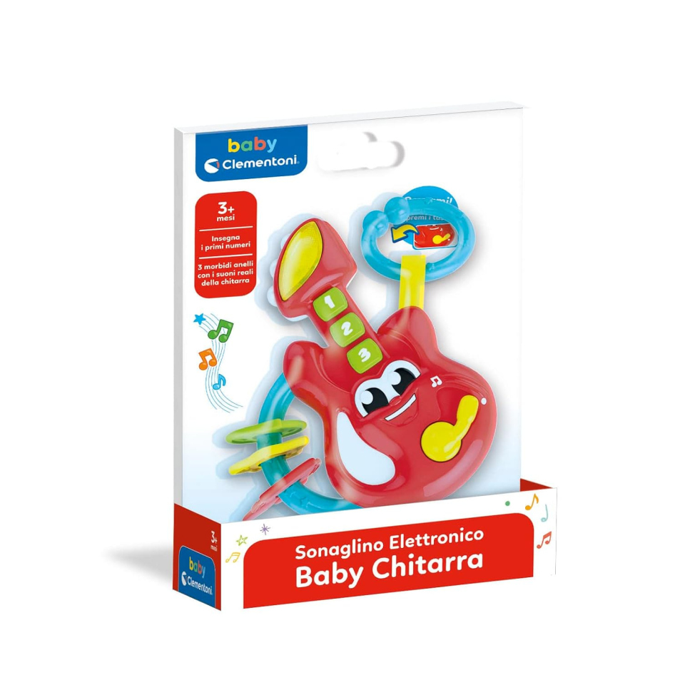 Clementoni Baby Gitar – Sonaglino Chitarra Elettronico per Neonati