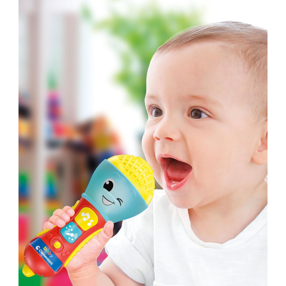Clementoni Baby Microfono Educativo Luci e Suoni 10-36 Mesi
