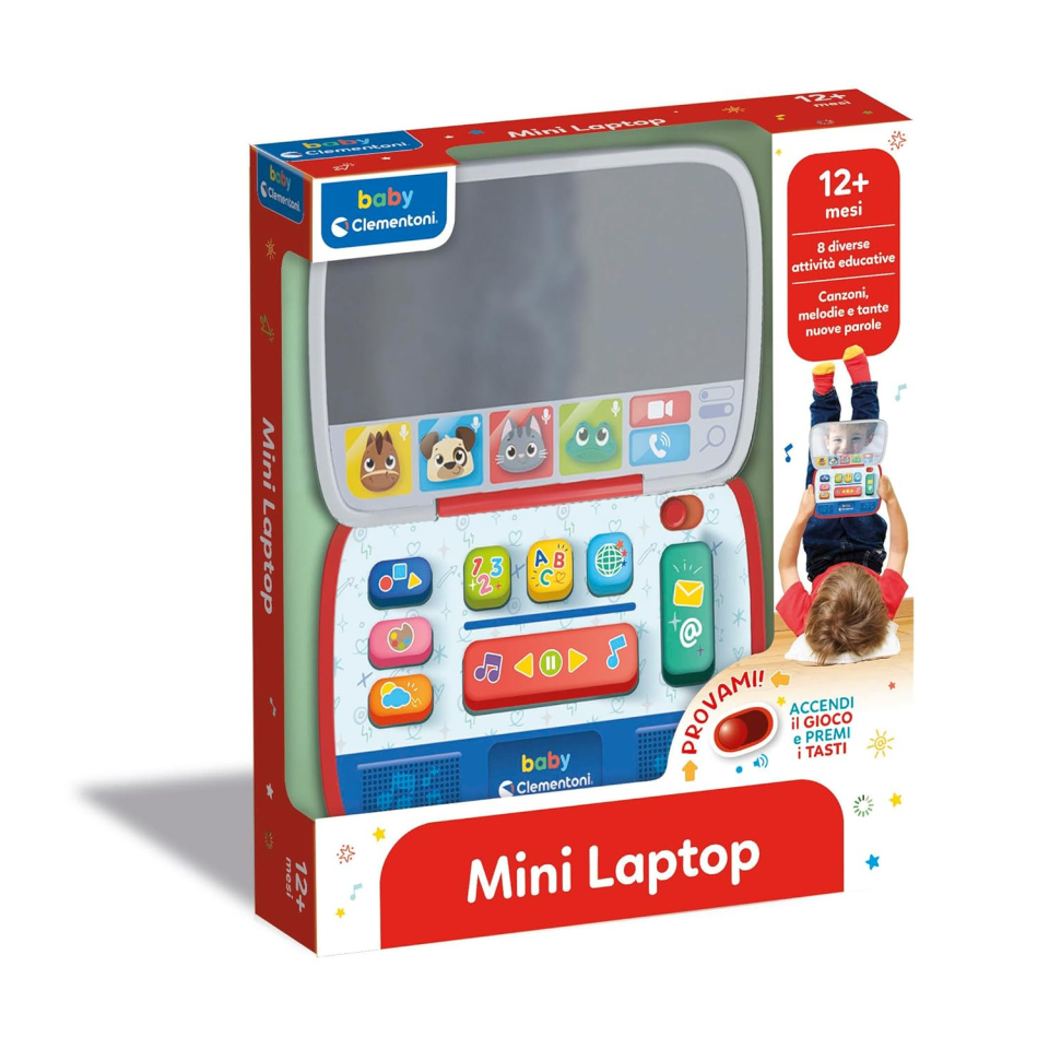 Clementoni Baby Mini Laptop Educativo 12-36 Mesi