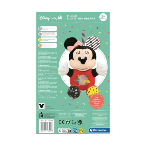 Clementoni Baby Minnie Peluche Luminoso con Melodie