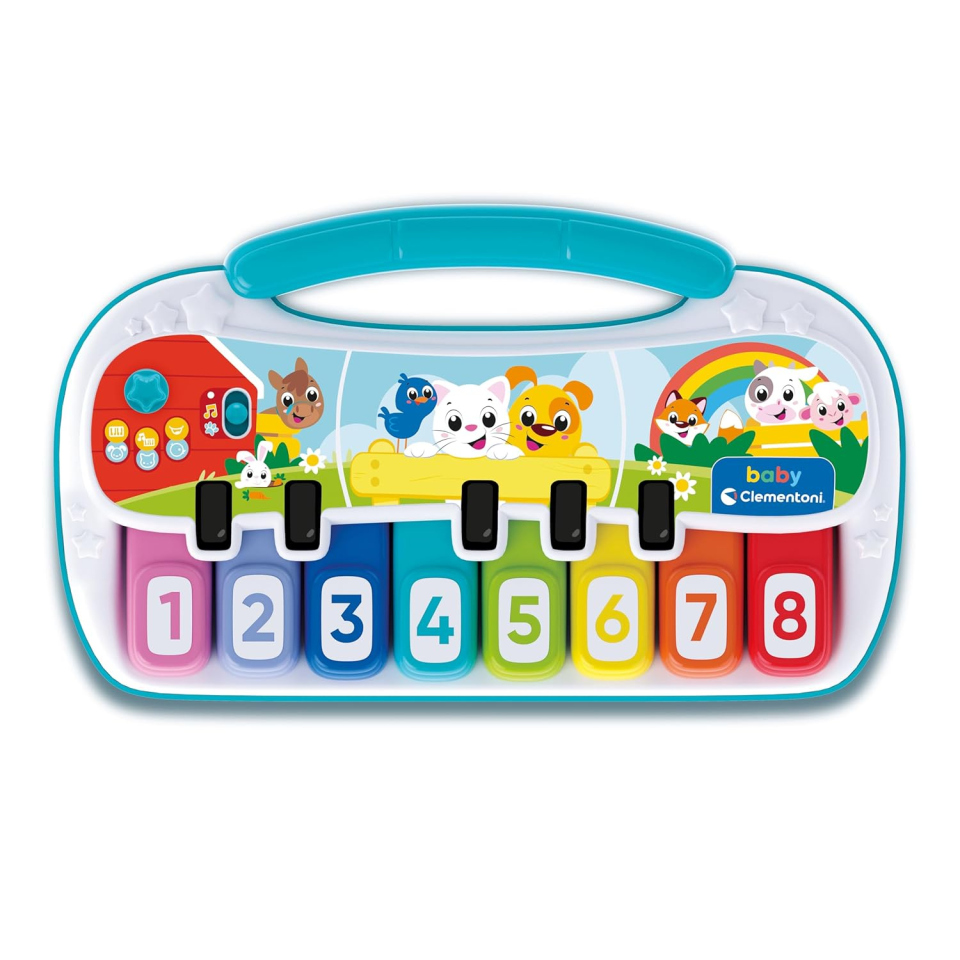 Clementoni Baby Pianola degli Animali – Tastiera Musicale dai 18 Mesi
