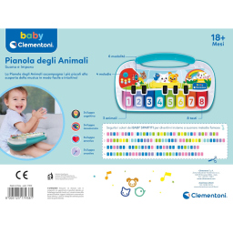 Clementoni Baby Pianola degli Animali – Tastiera Musicale dai 18 Mesi