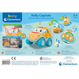 Clementoni Baby Rally Capriole – Auto Telecomandata per Bambini 2-4 Anni
