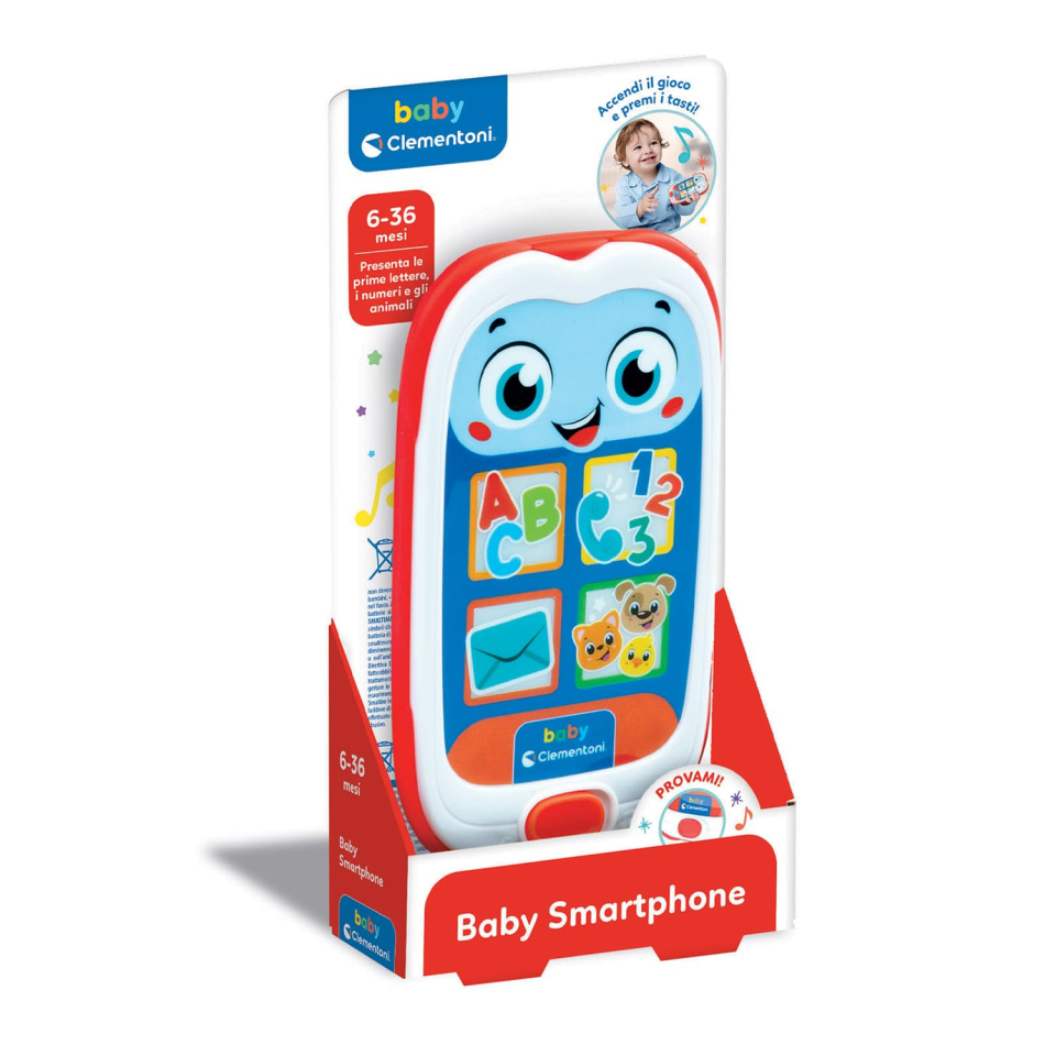 Clementoni Baby Smartphone – Telefono Gioco per Neonati 6-36 Mesi