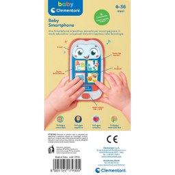 Clementoni Baby Smartphone – Telefono Gioco per Neonati 6-36 Mesi