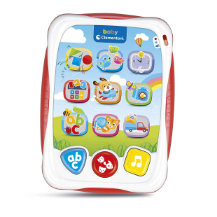 Clementoni Baby Primo Tablet Parlante – Luci, Suoni e Attività 12-36 Mesi