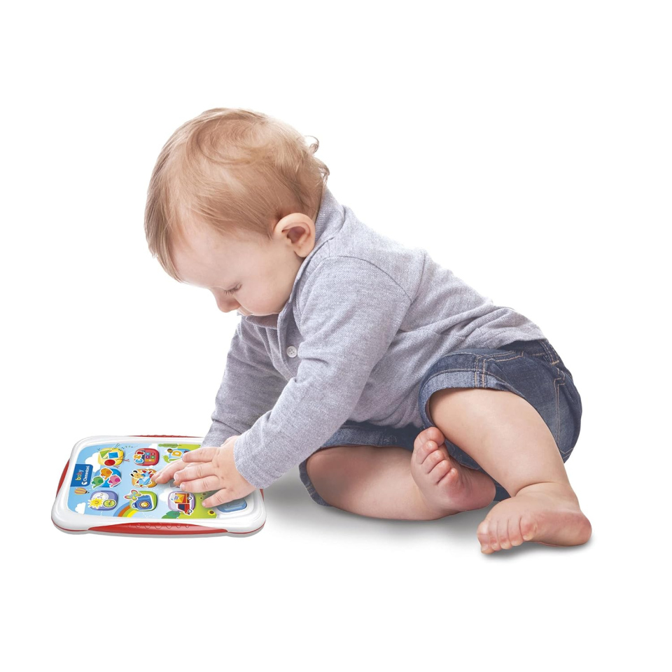Clementoni Baby Primo Tablet Parlante – Luci, Suoni e Attività 12-36 Mesi