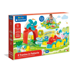 Clementoni Baby Trenino in Fattoria – Playset Elettrico con Animali 12+ Mesi