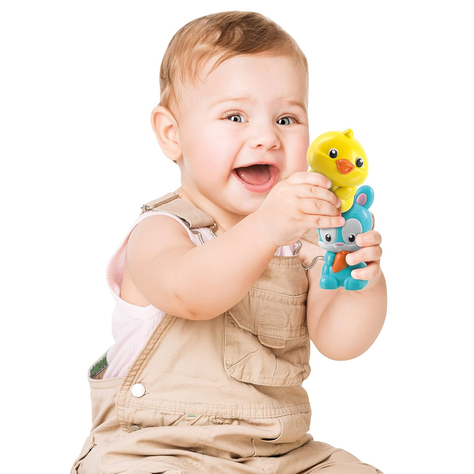 Clementoni Baby Trenino in Fattoria – Playset Elettrico con Animali 12+ Mesi