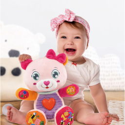 Clementoni Baby Betta Dolce Orsetta – Peluche Interattivo Parlante 6+ Mesi