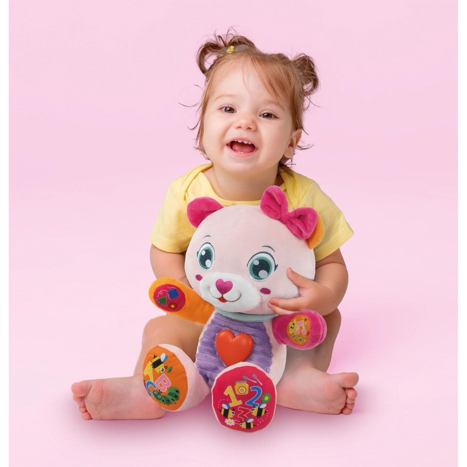 Clementoni Baby Betta Dolce Orsetta – Peluche Interattivo Parlante 6+ Mesi