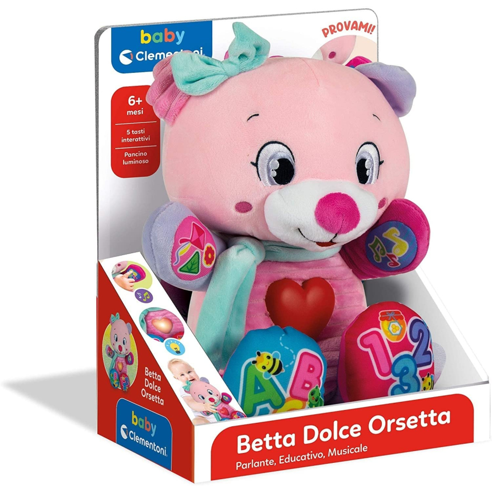 Clementoni Betta Dolce Orsetto interattivo dai 6 mesi