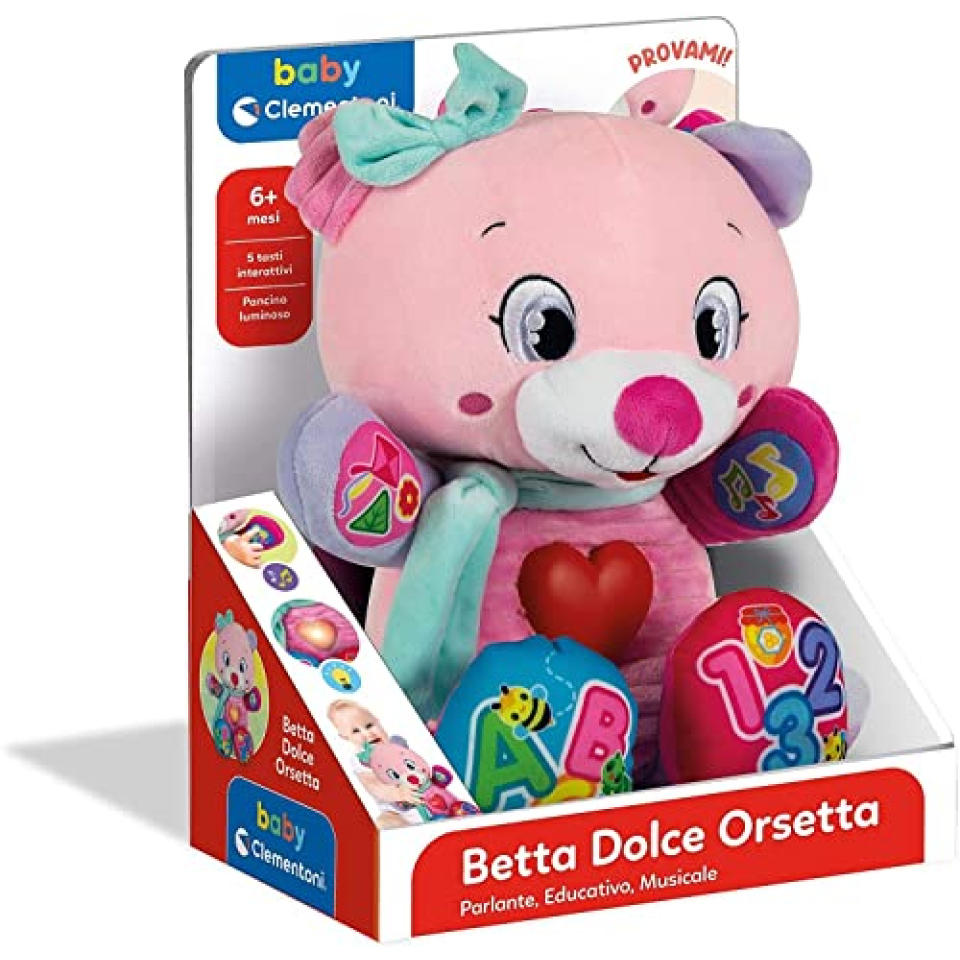 Clementoni Betta Dolce Orsetto interattivo dai 6 mesi