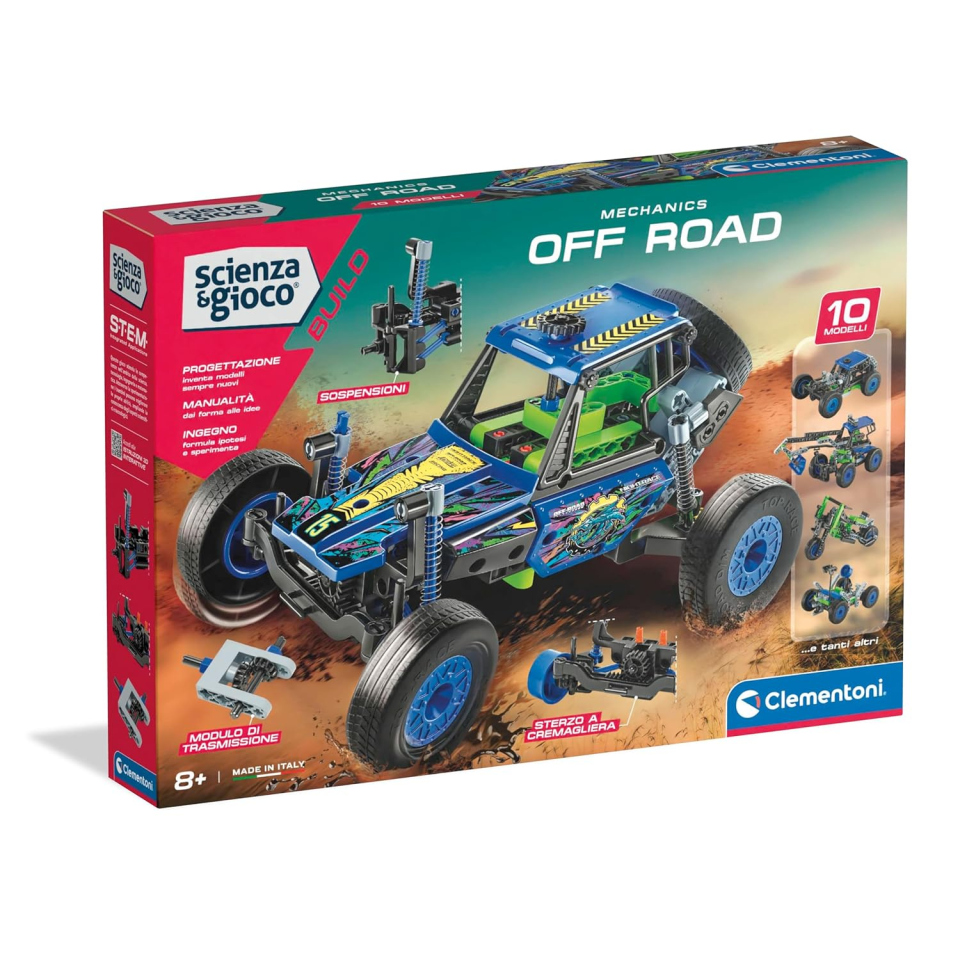 Clementoni Scienza e Gioco Build Off Road – Kit Costruzioni Meccanica 8+