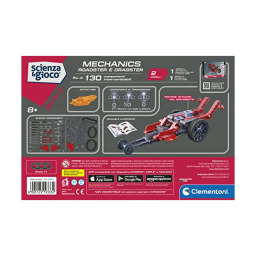 Clementoni Build – Roadster e Dragster, Kit di Costruzioni Meccaniche