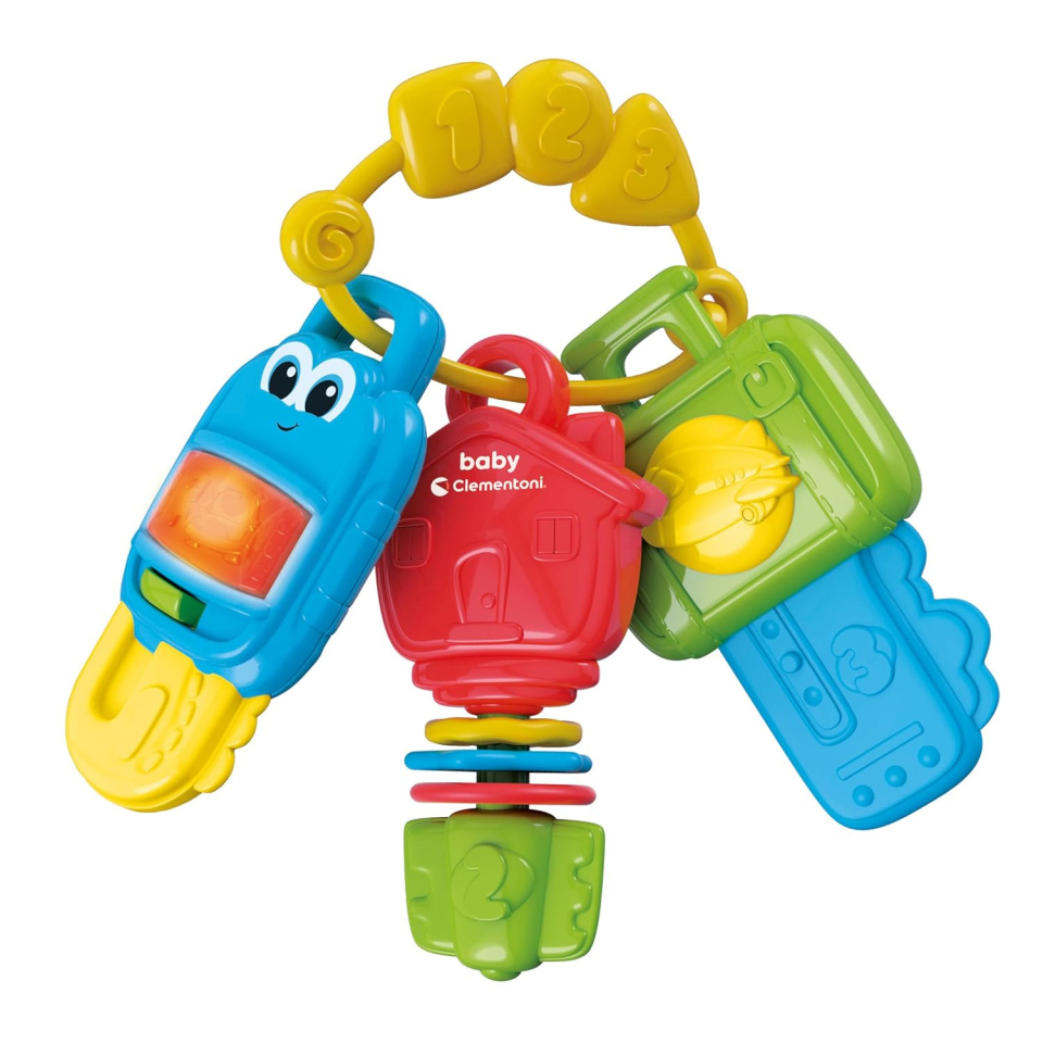 Clementoni Multi-Activity Keys – Chiavi Giocattolo Interattive 3-36 Mesi