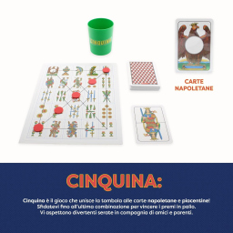 Clementoni Cinquina – Gioco di Carte Napoletane e Piacentine per 2-10 Giocatori