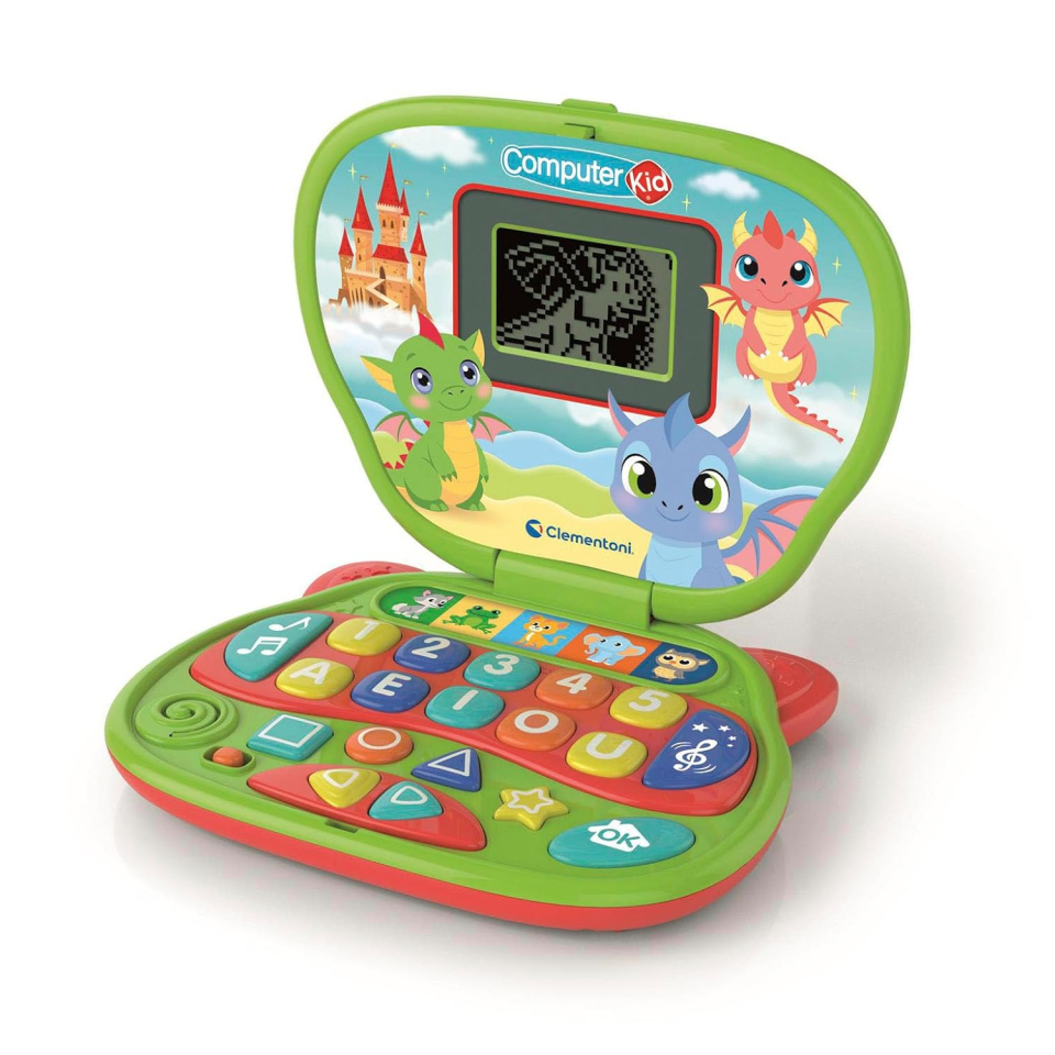 Clementoni Computer Kid Draghetto – Laptop Educativo dai 2 Anni