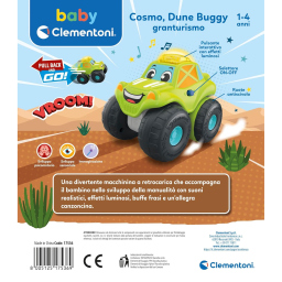 Clementoni Baby Cosmo Dune Buggy – Macchinina Sonora da 1 Anno