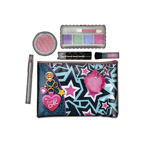 Clementoni Crazy Chic Make Up Pochette – Trousse Trucchi Lavabili per Bambine 6+