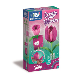 Clementoni Create Your Flowers – Kit Tulipani in Carta da 8 Anni