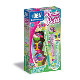 Clementoni Create Your Pens Wonderful Butterflies – Kit Penne Personalizzabili