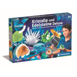 Clementoni Galileo Lab Cristalli e Gemme Deluxe – Kit Scientifico dagli 8 Anni
