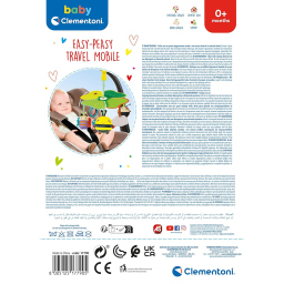 Clementoni Easy-Peasy Travel Mobile – Giostrina da Passeggino e Culla