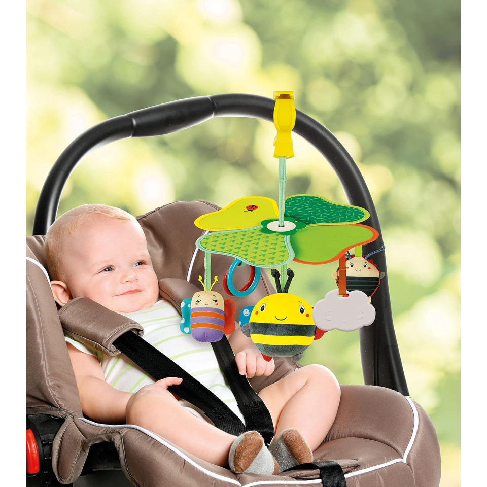 Clementoni Easy-Peasy Travel Mobile – Giostrina da Passeggino e Culla