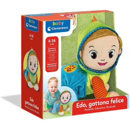Clementoni Edo Gattona e Canta – Peluche Interattivo per Neonati