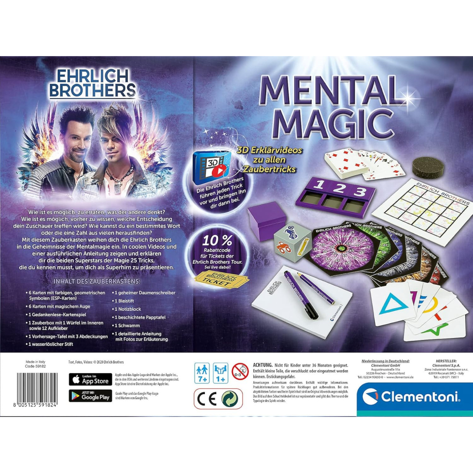 Clementoni Ehrlich Brothers Mental Magic – Set Magia Mentalismo dai 7 Anni