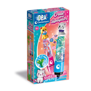 Clementoni Idea - Evidenziatori Creativi Sweet Pets