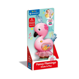 Clementoni Baby Fancy Flamingo – Sonaglino Fenicottero Interattivo 3m+