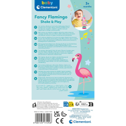 Clementoni Baby Fancy Flamingo – Sonaglino Fenicottero Interattivo 3m+