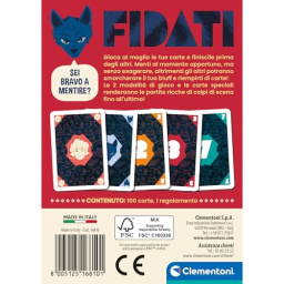 Clementoni Fidati – Gioco di Carte Bluff per Famiglia