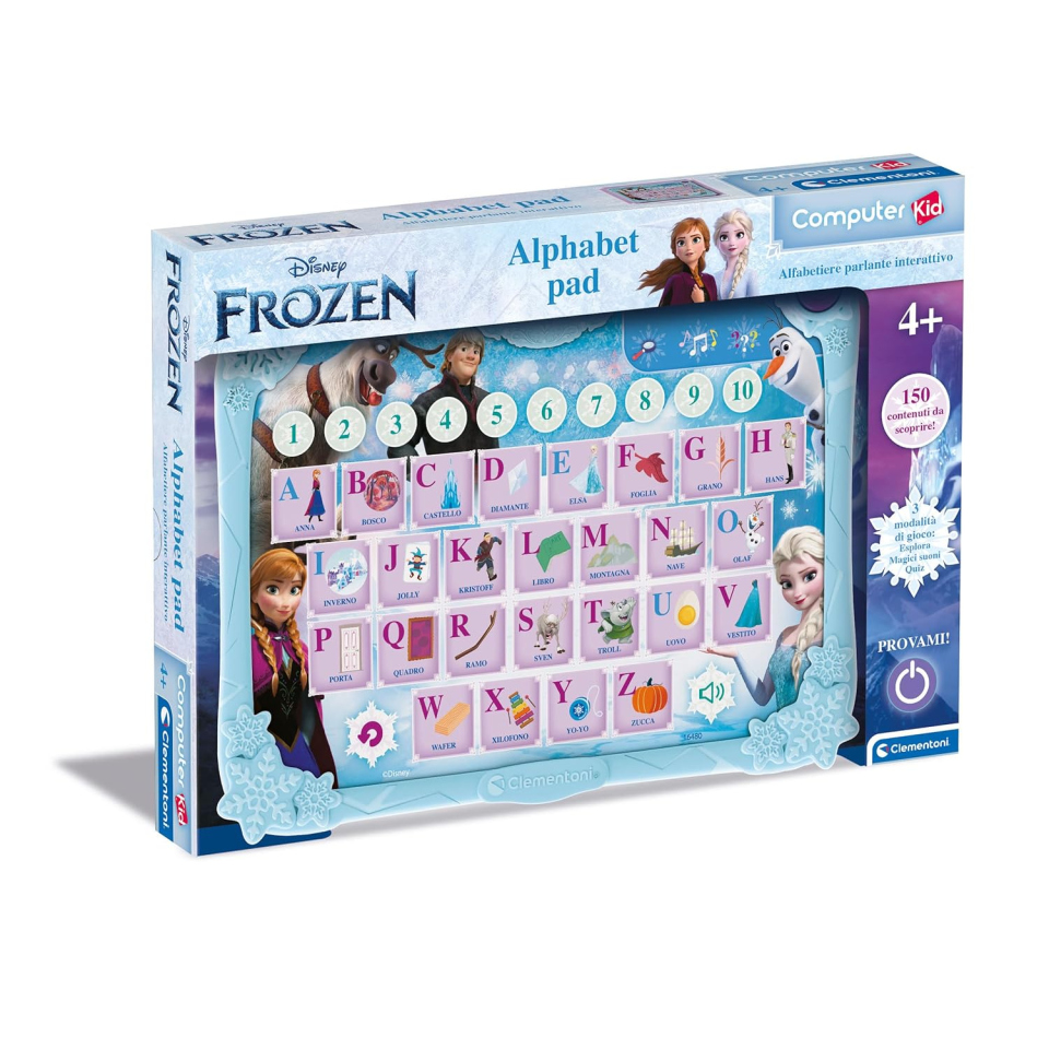 Clementoni Frozen Alphabet Pad – Alfabetiere Elettronico Interattivo