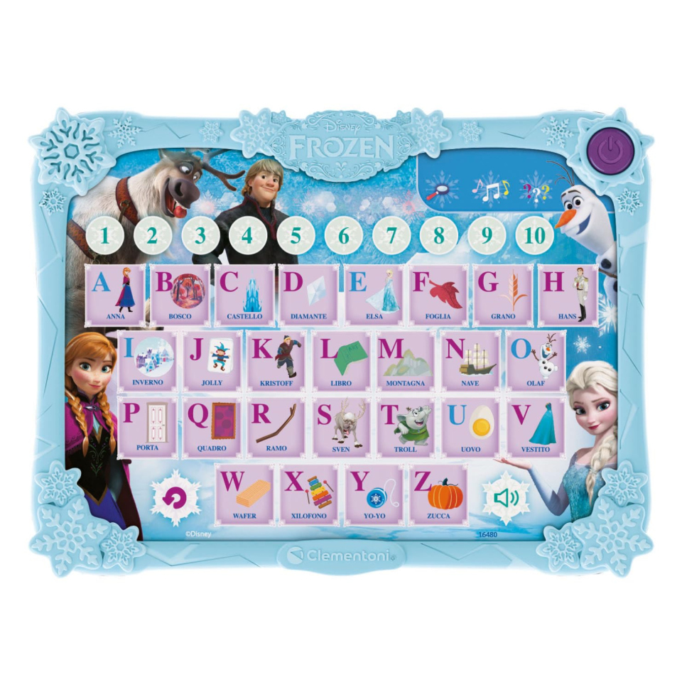 Clementoni Frozen Alphabet Pad – Alfabetiere Elettronico Interattivo