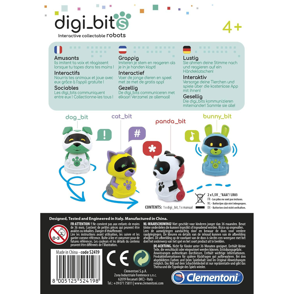 Clementoni Galileo Digi_bit robot Panda_bit dai 4 anni