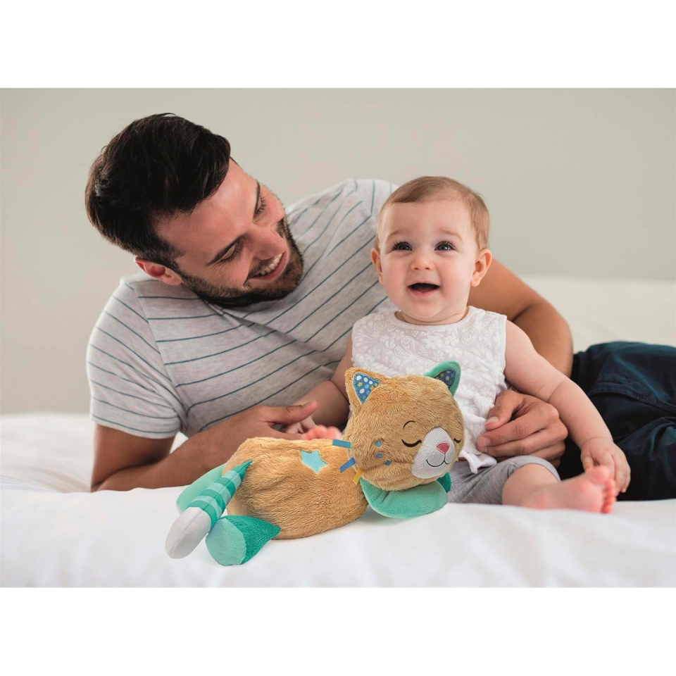 Clementoni Baby Gattino Morfeo – Peluche Interattivo con Fusa e Respirazione