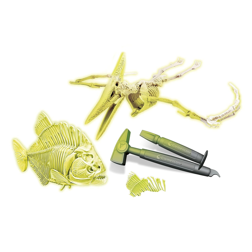 Clementoni Glowing Beasts – Kit Scavo Dinosauri Fosforescenti