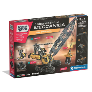 Clementoni Laboratorio di Meccanica – Gru Cingolata 5 in 1