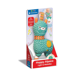 Clementoni Baby Happy Alpaca – Sonaglio Elettronico Neonati 3+ Mesi