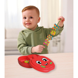Clementoni Baby Happy Apple & Friends – Gioco a Infilare Montessori 18+ Mesi