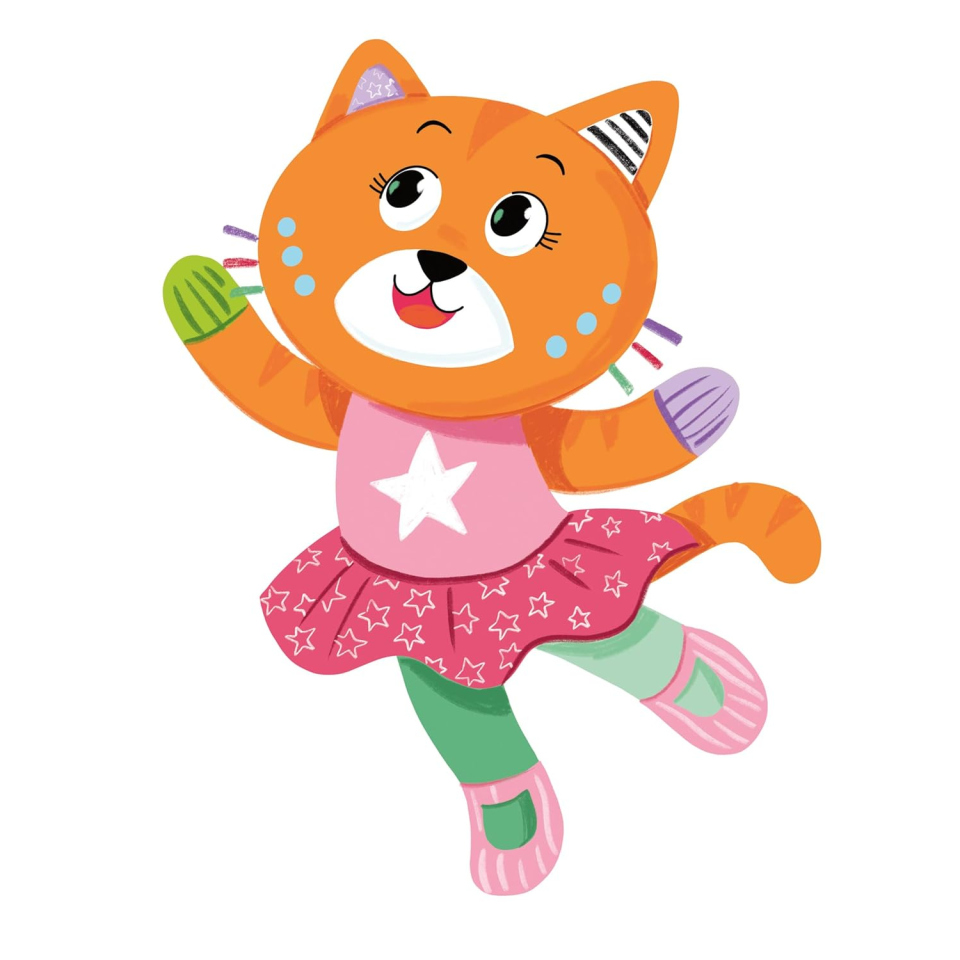 Clementoni Katy The Kitty – Peluche Gatto per Neonati 0-36 Mesi