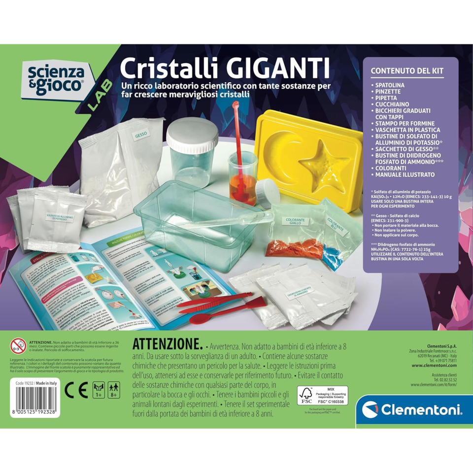 Clementoni Laboratorio Cristalli Giganti – Scienza e Gioco Lab