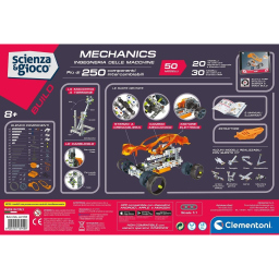 Clementoni Laboratorio di Meccanica – Kit Costruzioni 250+ Pezzi